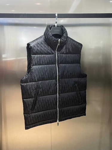 Dior Design Mens Womens Vest Winter Windprood Down Jackets Keep Warm 90% White Duck Down   