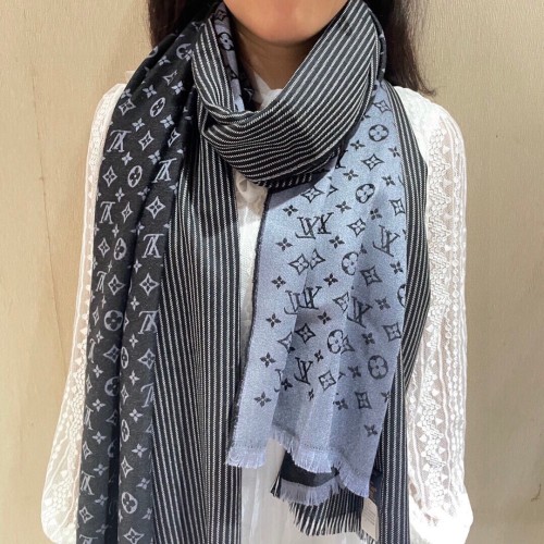 Louis Vuitton Scarves Men Womens Fashion Scarf with Original Box   