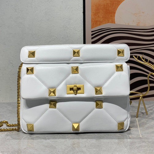 Valentino Womens Bags Crossbody Bags Handbags Luxury Brand Valentino Garavani Roman Stud with Original Box V009083#  