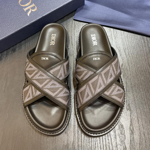 Dior Men Shoes Sandals Luxury Brand Fashion DIOR AQUA SANDAL Black Dior Oblique Jacquard with Original Box 3SA135ZSA_H969 Whatsapp 