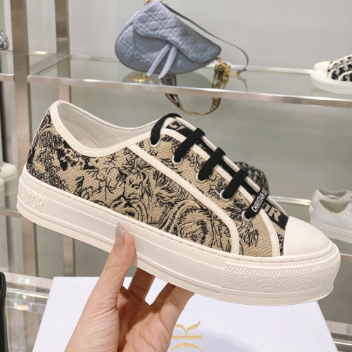 Dior Womens Shoes Fashion Sneakers WALK'N'DIOR SNEAKER Cotton Canvas Luxury Brand with Original Box Whatsapp 