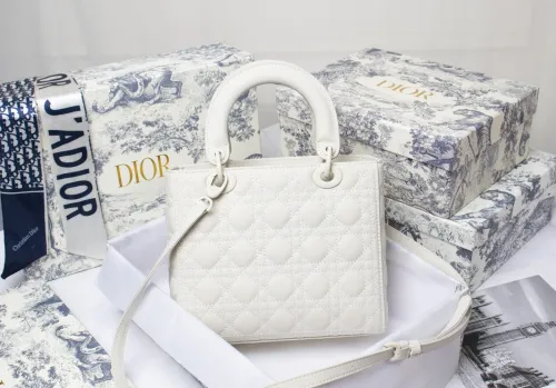 Dior Womens Bags Handbags Luxury Fashion MINI LADY DIOR BAG M0505OWCB_M323 with Original Box  