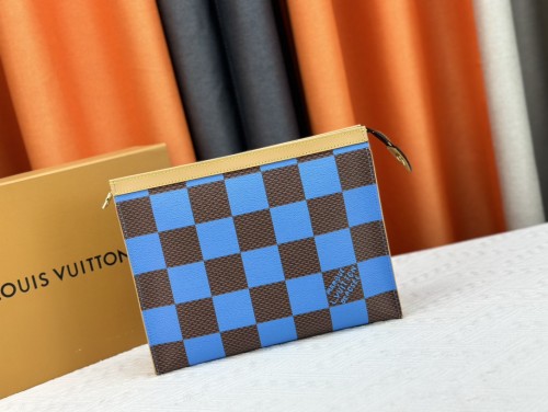 Louis Vuitton Mens Womens Bags Clutch Luxury Brand Fashion Type POCHETTE VOYAGE MM M80803 with Original Box  
