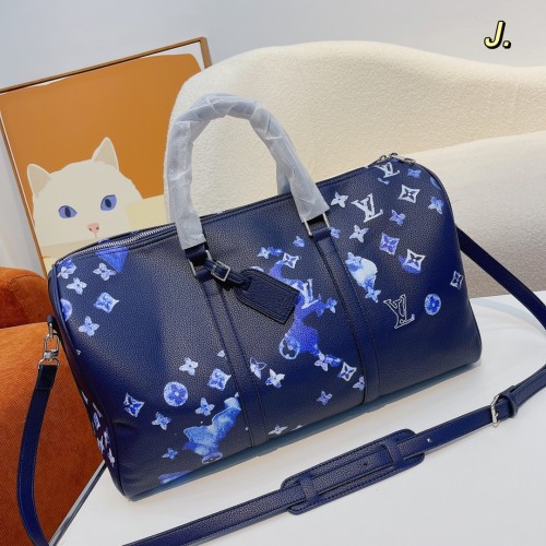 Louis Vuitton Womens and Mens Unisex Bags Luxury Brand LV Keepall Bandoulière 45 Fashion Design Travel Bag