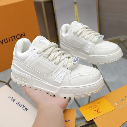 Louis Vuitton Mens Shoes Fashion Sneakers Design Luxury Brand LV TRAINER SNEAKER 1ABLVV Mix of materials with Original Box 1ABLUR  