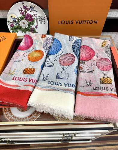 Louis Vuitton Scarves Womens Fashion Scarf with Original Box   