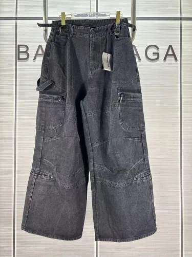Balenciaga Luxury Brand Women Mens Pant Jeans with Original Box   