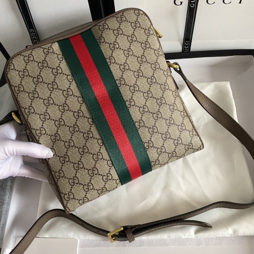 Gucci Mens Womens Fashion Bags Shoulder Bag Luxury Brand GG Supreme Ophidia Small Messenger Bag 547926 96IWT 8745 with Original Box