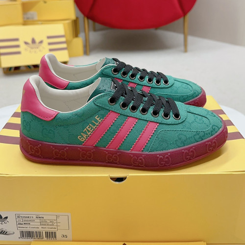 Gucci Adidas Gazelle Womens Shoes Sneakers Luxury Brand adidas x Gucci Gazelle sneaker with Original Box Whatsapp 