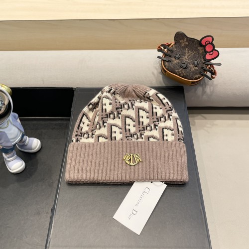 Dior Men Womens Knit Hat Luxury Brand Design Dior Cap with Original Box  
