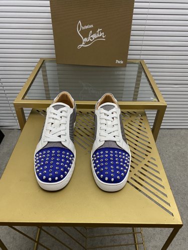 Christian Louboutin Mens Shoes Sneakers Luxury Brand Red Bottom Design Sports Footwears with Original Box
