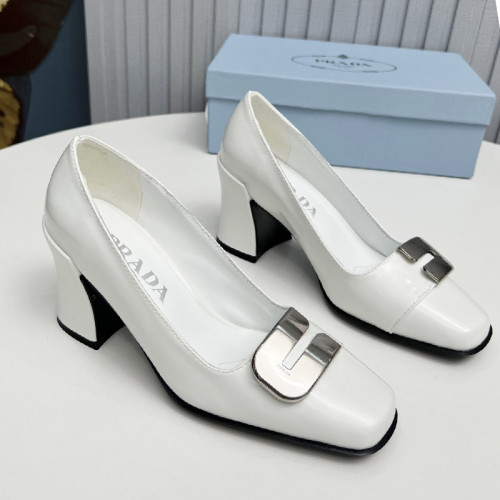 Prada Womens Shoes Casual Luxury Brand Pumps 8.5cm Heel with Original Box Whatsapp 