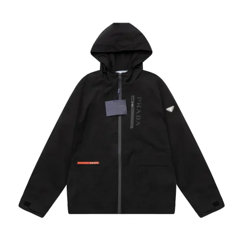 Prada Men Womens Coat Hoodie Jacket Luxury Brand Womens Jackets Top Quality   