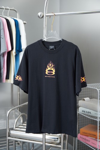 Balenciaga Luxury Brand Women Mens Short Sleeve T-Shirt   