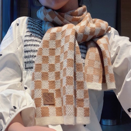 Louis Vuitton Scarves Men Womens Fashion Scarf with Original Box   