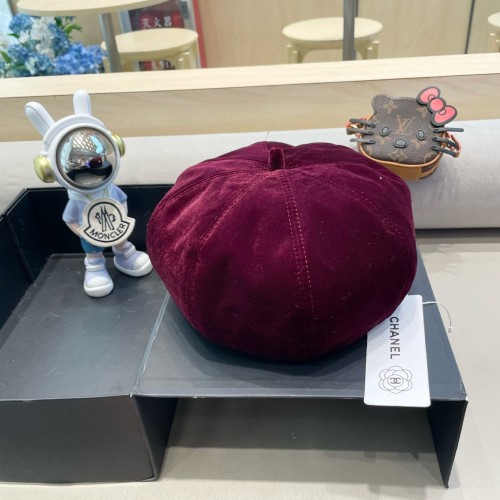 Chanel Womens Hats Luxury Brand Beret Hat with Original Box  