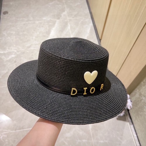 Dior Womens Straw Hat Luxury Brand Design Dior Cap with Original Box  