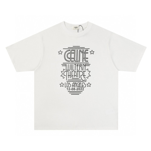 Celine Luxury Brand Women Mens Short Sleeve T-Shirt   