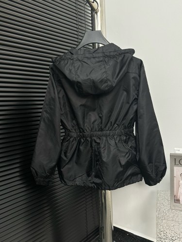 Prada Womens Trench Coat Jacket Luxury Brand Womens Jackets Top Quality   