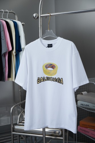 Balenciaga Luxury Brand Women Mens Short Sleeve T-Shirt   