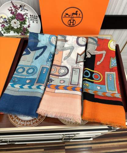 Hermes Scarves Womens Fashion Scarf Shawl 185