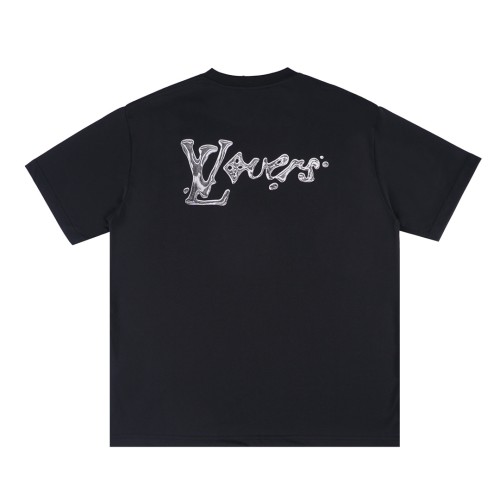 Louis Vuitton Luxury Brand Men Womens Short Sleeve T-Shirt   