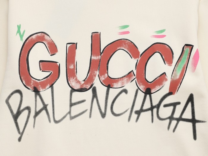 Gucci x Balenciaga Womens Mens Sweatshirt Luxury Brand Mens Sweatshirt   