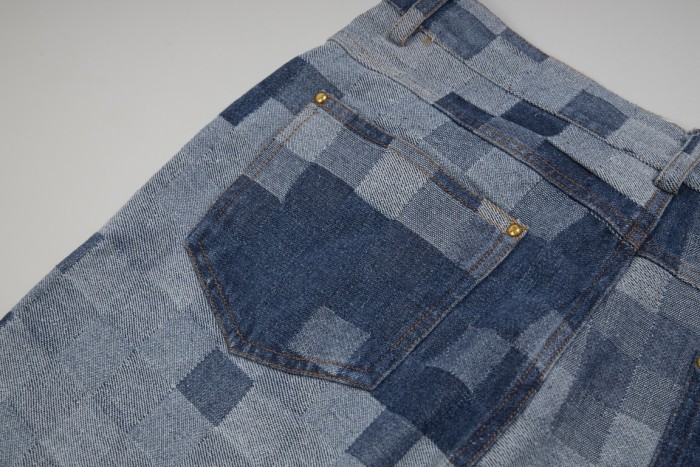 Louis Vuitton Luxury Brand Women Mens Pant Jeans   