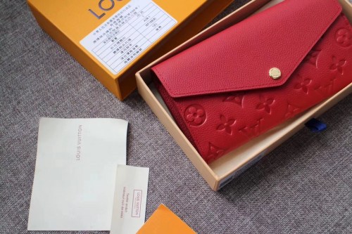 Louis Vuitton Mens Womens Wallets Purse Luxury Brand Designer SARAH WALLET M61182 with Original Box
