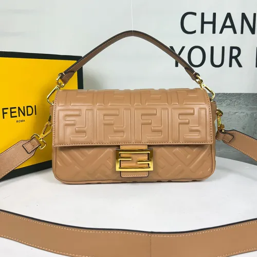 Fendi Womens Bag Shoulder Bags Luxury Brand Baguette leather bag Fashion Bags for Women with Original Box 8BR600A72VF1AQA
