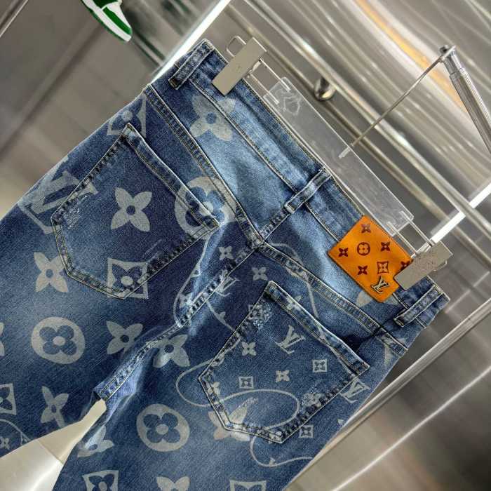 Louis Vuitton Luxury Brand Women Mens Pant Jeans   