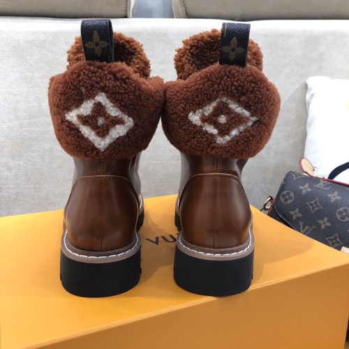 Louis Vuitton Women Shoes Boots Luxury Brand TERRITORY FLAT RANGER with Original Box 1A9HAI