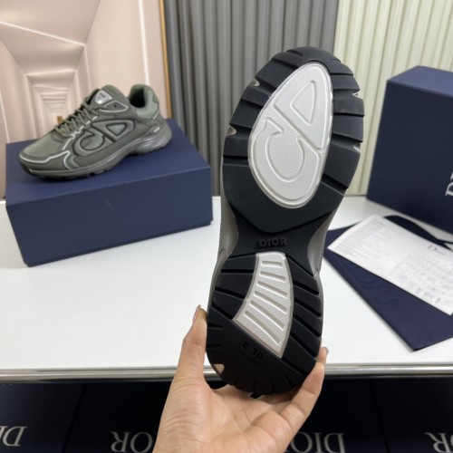 Dior Mens Shoes Sneakers Luxury Brand B30 SNEAKER Mesh and Technical Fabric with Original Box 3SN279ZRA_H840