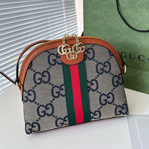 Gucci Womens Bags Luxury Brand GG Supreme Ophidia GG Shoulder Messenger Bag with Original Box 499621 K05NN 4076