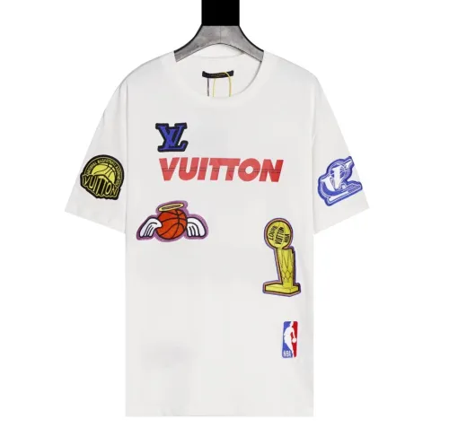 Louis Vuitton Luxury Brand Men Womens Short Sleeve T-Shirt   