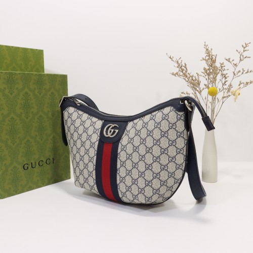 Gucci Womens Bags Shoulder Messenger Bag Luxury Brand Ophidia GG small shoulder bag 598125 9IK3T 8745 with Original Box