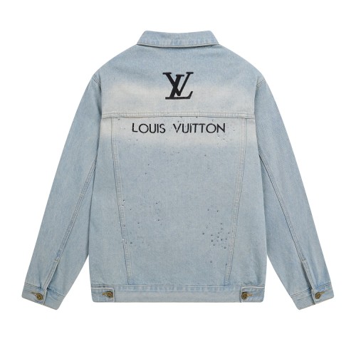 Louis Vuitton Men Womens Jackets Denim Coat Luxury Brand Mens Jackets Top Quality   