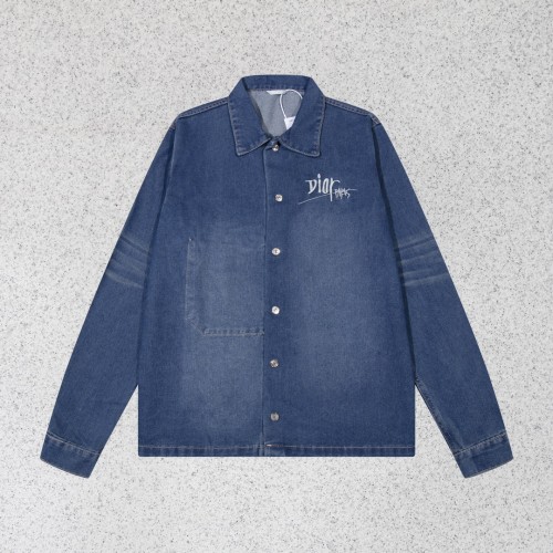 Dior Men Womens Coat Jackets Luxury Brand Mens Denim Jacket Top Quality   G001