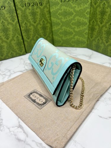 Gucci Womens Bag Wallets Clutch Luxury Brand Ophidia jumbo GG continental wallet with Original Box 726497 UKMBG 8481