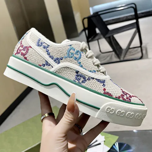 Gucci Womens Shoes Sneakers Luxury Brand Women's Gucci Tennis 1977 sneaker 694741 17L10 9060 with Original Box