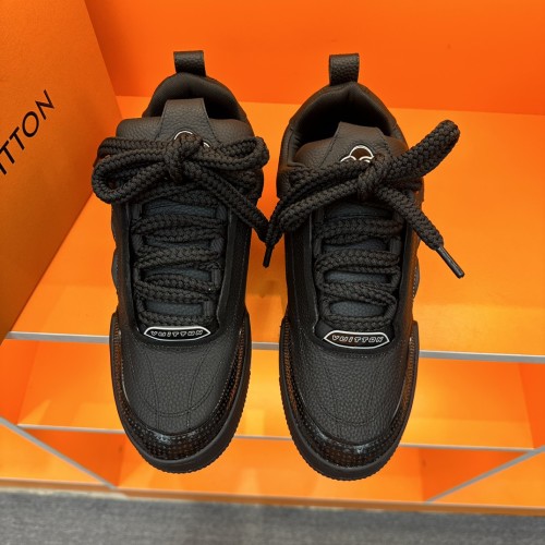 Louis Vuitton Mens Shoes Fashion Sneakers Design Luxury Brand LV TRAINER Skate SNEAKER Mix of materials with Original Box 1AB9XJ  