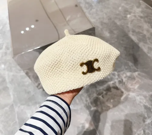 Celine Womens Hats Luxury Brand Design Celine Beret Hat with Original Box  