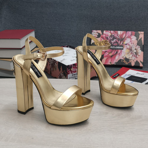 Dolce & Gabbana Womens Shoes Sandals Pumps Lurex Sandals with Original Box Heel 15cm