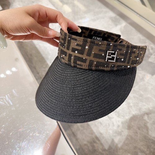 Fendi Womens Visor Hat Luxury Brand Design Fendi Cap with Original Box  