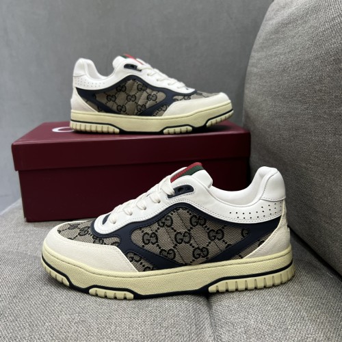 Gucci Mens Shoes Sneakers Luxury Brand Fashion Men's Gucci Re-Web trainer in leather with Original Box Whatsapp 
