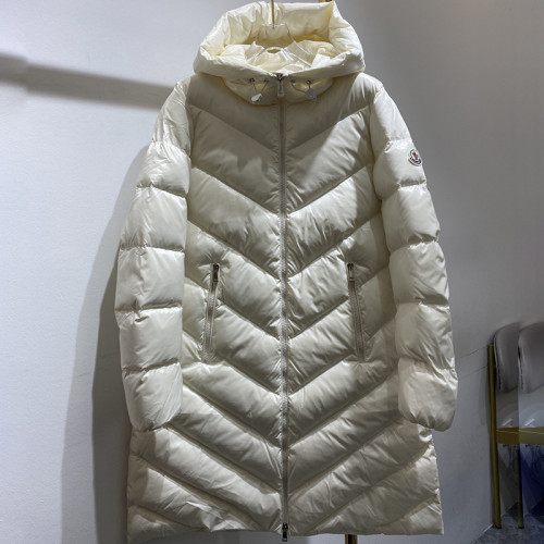 Moncler Design Womens Winter Windprood Down Jackets Keep Warm 90% White Duck Down Long Coats