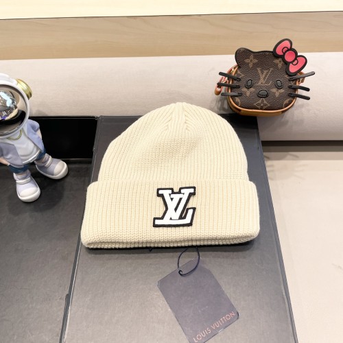 Louis Vuitton Womens Mens Cap Knit Hat Luxury Brand with Original Box  