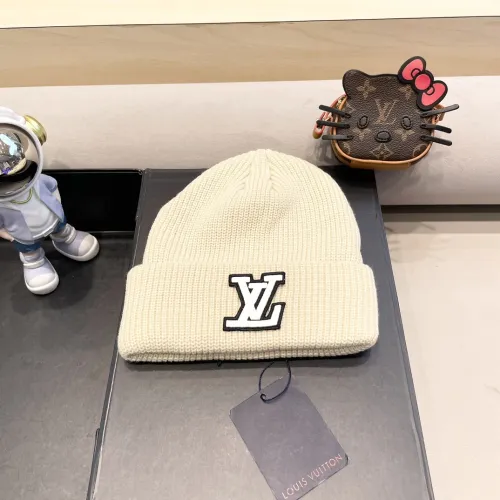 Louis Vuitton Womens Mens Cap Knit Hat Luxury Brand with Original Box  