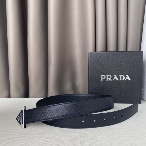 Prada Womens Belt Luxury Brand Fashion Women Belts with Original Box Saffiano Leather Belt