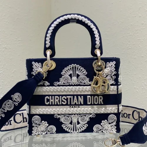 Dior Womens Bags Handbags Luxury Fashion Dior MEDIUM LADY D-LITE BAG with Original Box